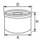 Filtro olio per Yamaha/ Honda 4T 9,9/70 hp