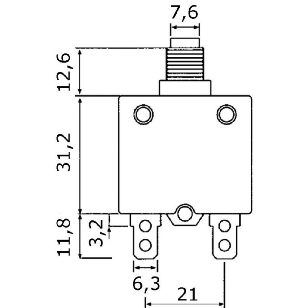 Fusibile automatico reinseribile 10 Amp