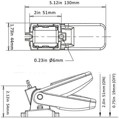 Interruttore automatico per pompa di sentina 12/24/32V - 20ah