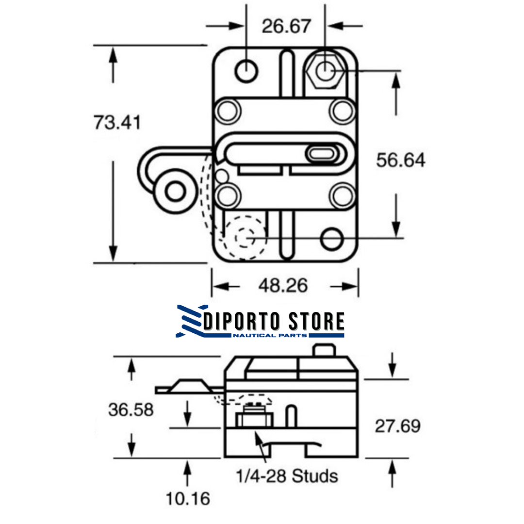 Interruttore magnetotermico esterno 80 Amp