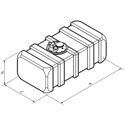 Serbatoio carburante 96 litri certificato CE