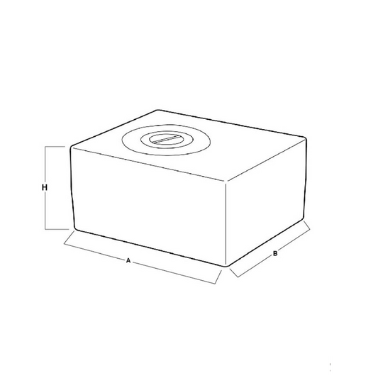 Serbatoio ridigo acque chiare 48 LT 48x40x26