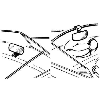 Specchio retrovisore per sci nautico