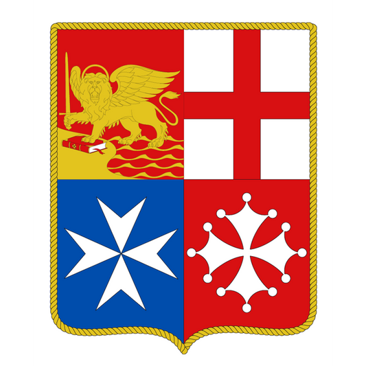 Adesivo 4 repubbliche marinare in rilievo 9 x 9,5 cm