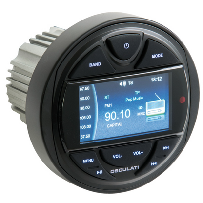Stereo nautico da cruscotto Osculati DAB Bluetooth MP3 Aux