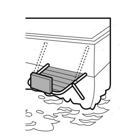 Supporto motore a morsetto per plancette di poppa <35 Kg