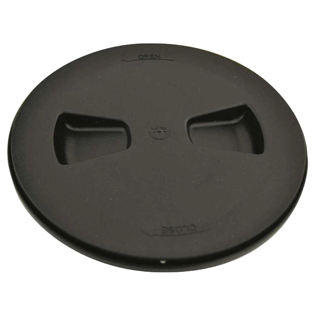 Tappo ispezione stagno nero Ø interno 104 mm Riviera - Hubmarine