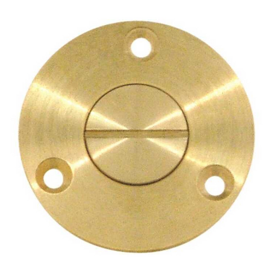 Tappo di scarico a filo 3/4" in ottone Ø 55 mm