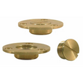 Tappo di scarico a filo 3/4" in ottone Ø 55 mm