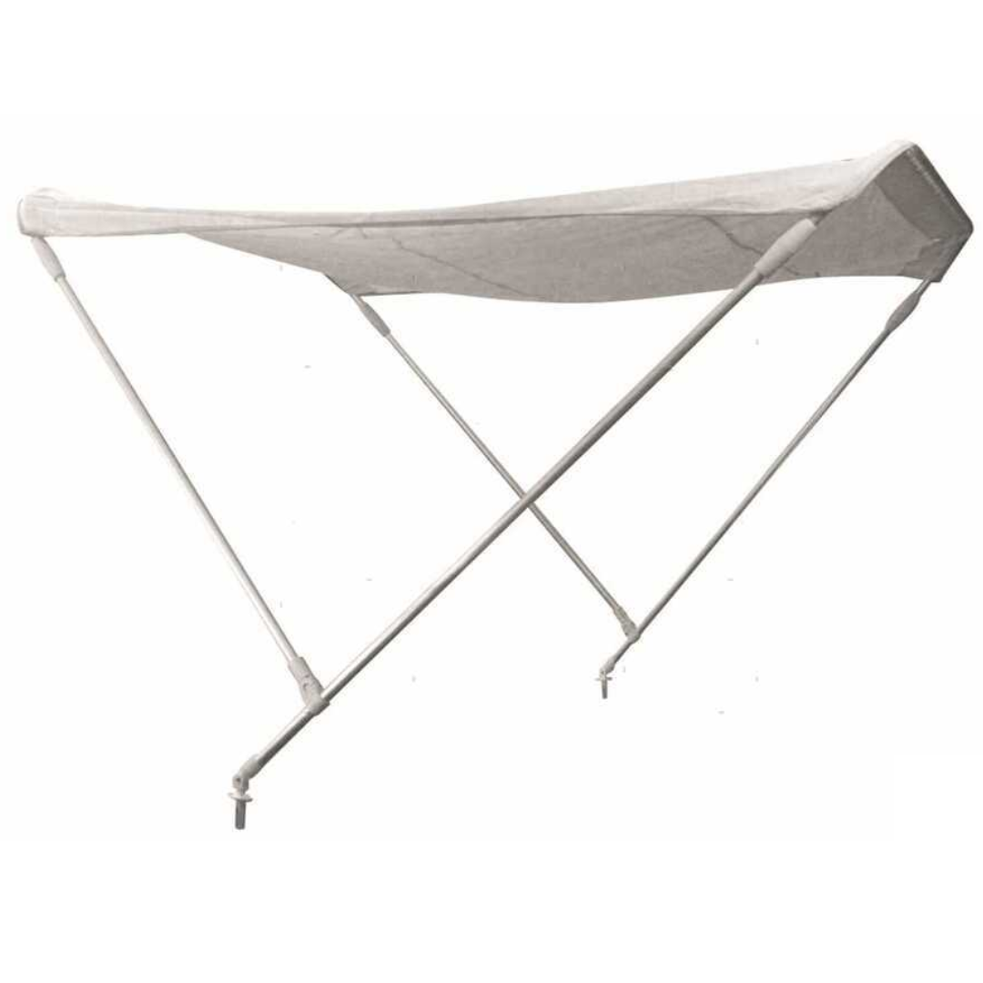 Tendalino 2 archi in alluminio bianco