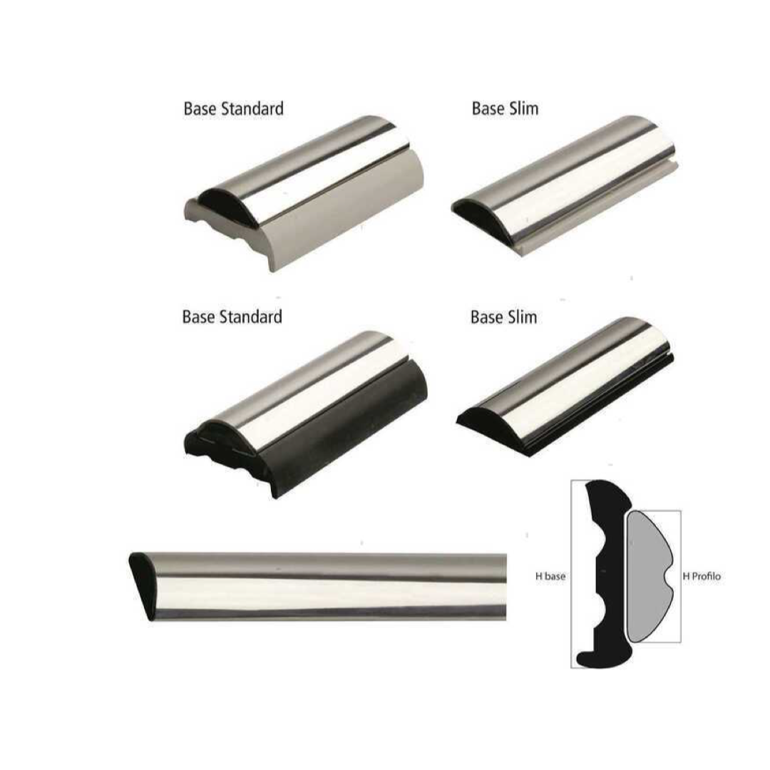 Profilo Parabordo Tessilmare SPHAERA Inox 316L – Barra 3 Metri