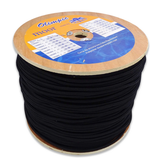 Cima per ancora trecciata nera