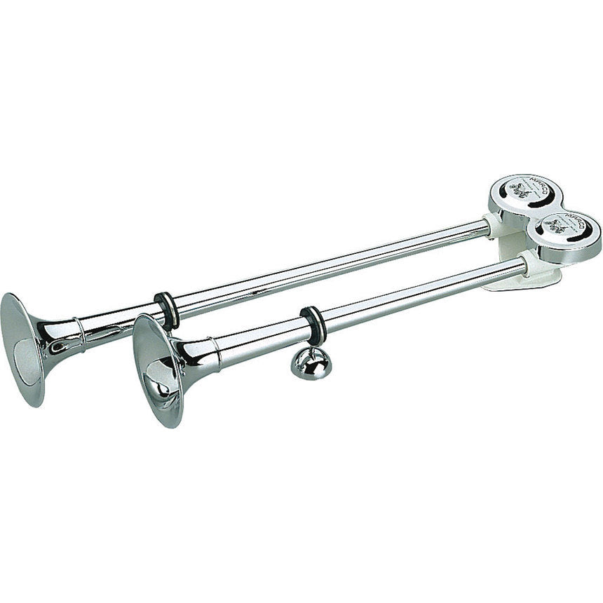Tromba in ottone cromato ad aria RIT bitonale montaggio esterno