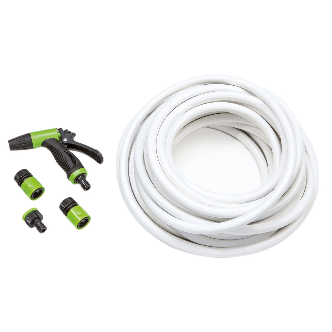 15m boat cleaning hose with gun and fittings