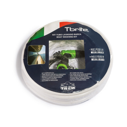 15m boat cleaning hose with gun and fittings