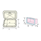 Nicchia per quadro elettrico 275x375 mm
