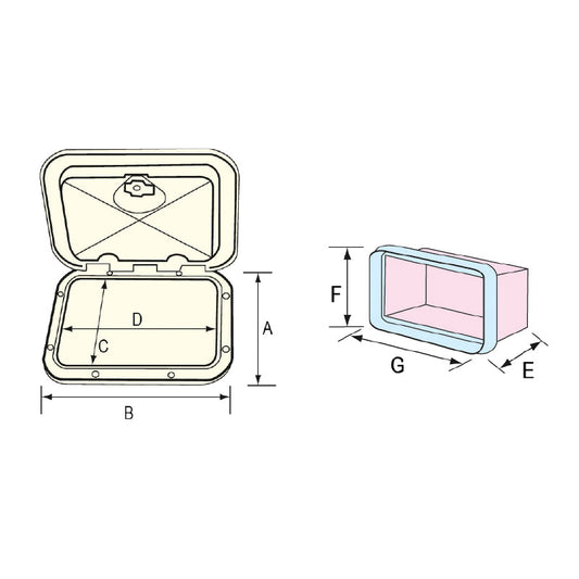 Nicchia per quadro elettrico 275x375 mm