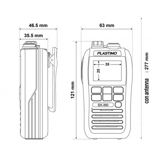 VHF Plastimo SX-350
