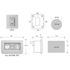 WC elettrico completo TECMA Nano Eco 12V