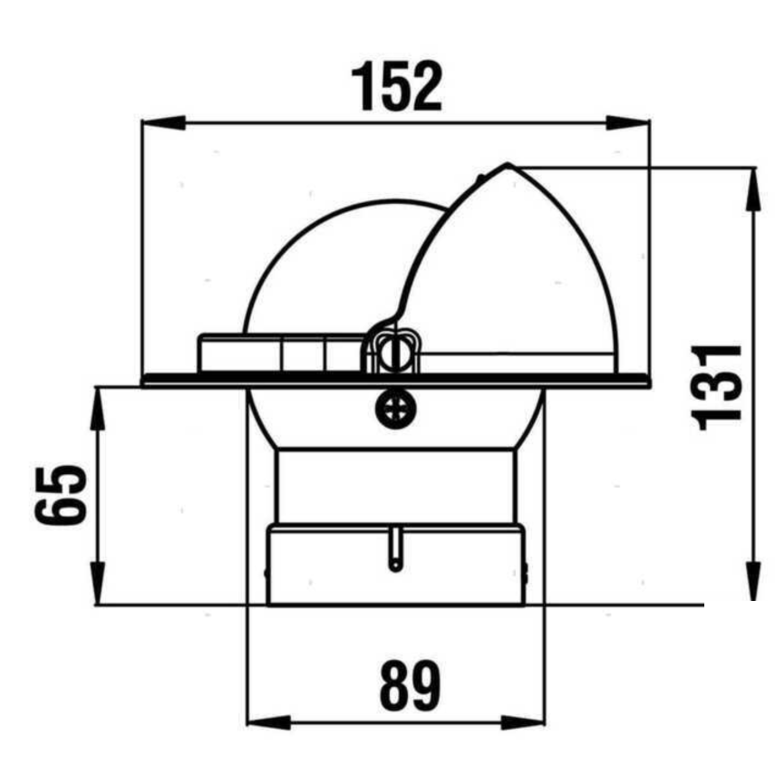 Bussola Zenith BZ1 3" (Ø 80 mm) a chiesuola