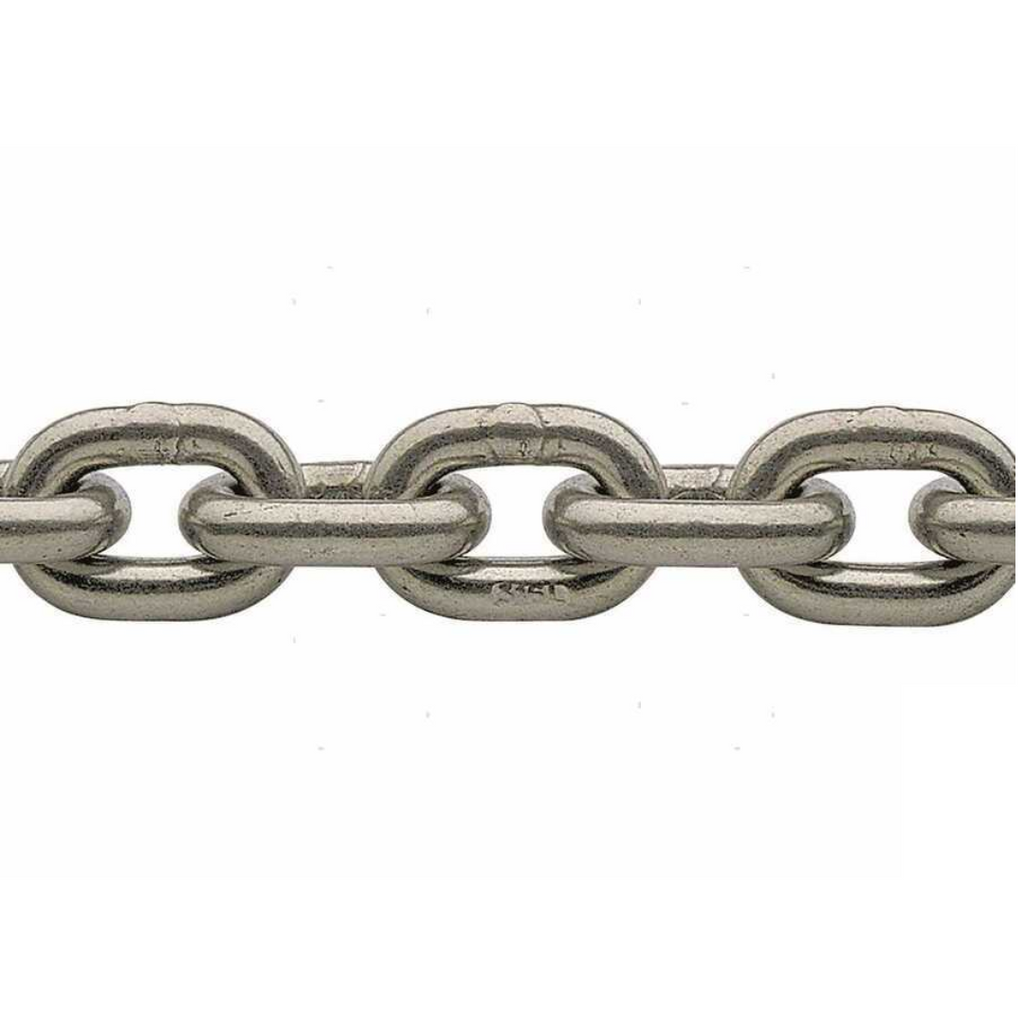 Catena calibrata in acciaio inox AISI 316 -DIN 766- 15/30/50/75/100 metri